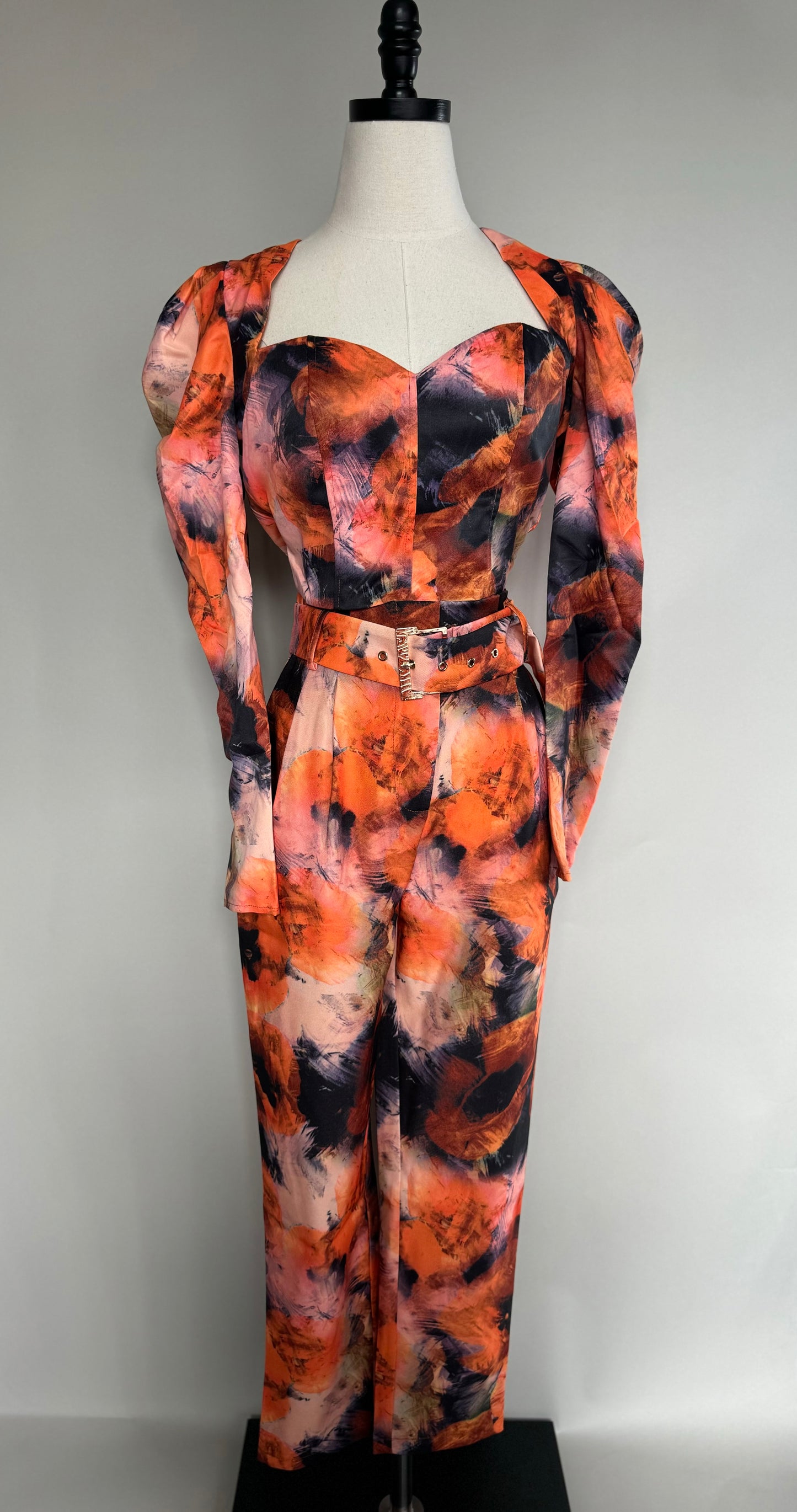 Fiery Puff Long Sleeve & Pants Set